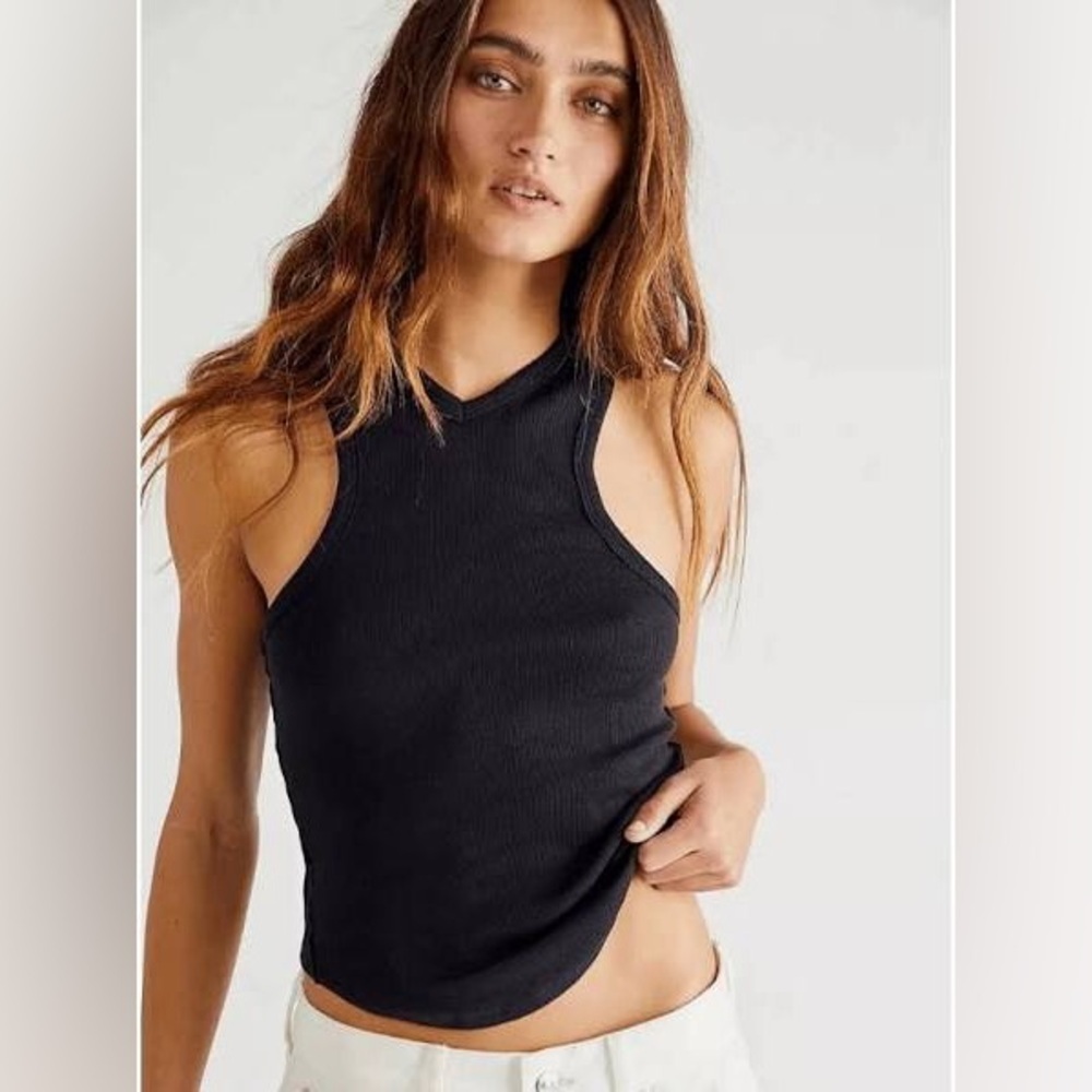 NWOT - Free People We The Free Women's Gold Valley Racerback Tank Top - Size XS